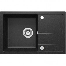 Мийка кухонна Deante Leda, граніт, прямокутник, з крилом, 670х440х164мм, чаша - 1, накладна, графіт Мийка кухонна Deante Leda, граніт, прямокутник, з крилом, 670х440х164мм, чаша - 1, накладна, графіт