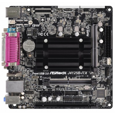 Материнcька плата ASRock J4125B-ITX CPU Quad-Core (2.7Hz) 2xDDR4 SO-DIMM HDMI-VGA COM+LPT (!) mITX