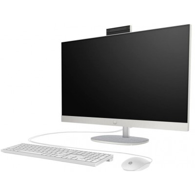 Комп'ютер персональний моноблок HP All-in-One 27&quot; FHD IPS AG, AMD R7-7730U, 16GB, F512GB, UMA, WiFi, кл+м, DOS, білий