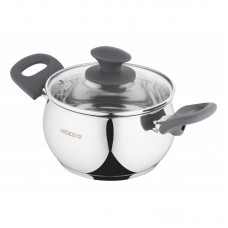 Каструля зі скляною кришкою Ardesto Gemini Cremona, 2.2л, нержавіюча сталь, бакеліт Каструля зі скляною кришкою Ardesto Gemini Cremona, 2.2л, нержавіюча сталь, бакеліт