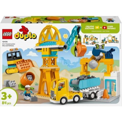 Конструктор LEGO DUPLO Town 3-в-1 Будівельний майданчик і техніка