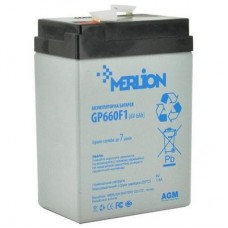 Батарея до ДБЖ Merlion 6V-6Ah (GP660F1) Батарея до ДБЖ Merlion 6V-6Ah (GP660F1)