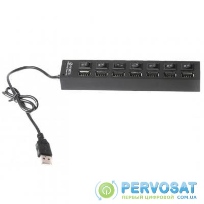 Концентратор 7 port USB 2.0 GEMBIRD (UHB-U2P7-03)