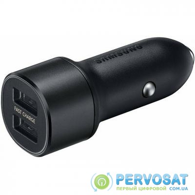 Зарядное устройство Samsung Dual Fast Car Charge (Black) (EP-L1100WBEGRU)