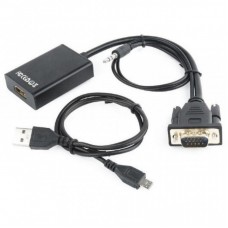 Перехідник VGA to HDMI Cablexpert (A-VGA-HDMI-01) Перехідник VGA to HDMI Cablexpert (A-VGA-HDMI-01)
