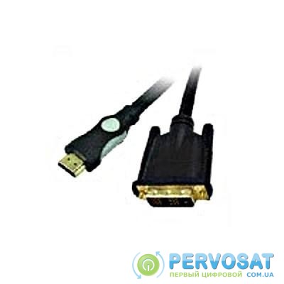 Кабель мультимедийный HDMI to DVI 18+1pin M, 2.0m Viewcon (VD 066-2м.)