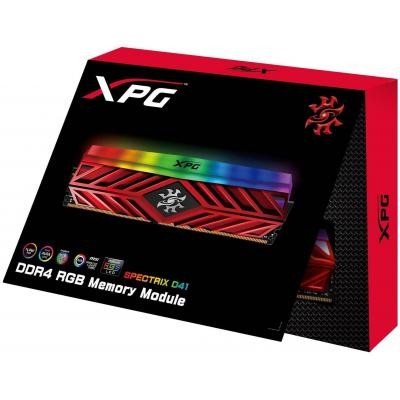 Модуль памяти для компьютера DDR4 8GB 3600 MHz XPG Spectrix D41 Red ADATA (AX4U360038G17-SR41)