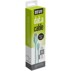 Дата кабель USB 2.0 AM to Micro 5P 2.0m mint ColorWay (CW-CBUM009-MT) Дата кабель USB 2.0 AM to Micro 5P 2.0m mint ColorWay (CW-CBUM009-MT)