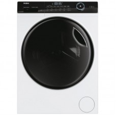 Пральна машина Haier фронтальна, 8кг, 1400, A+++, 44см, дисплей, пара, інвертор, люк чорний, прямий привід, білий