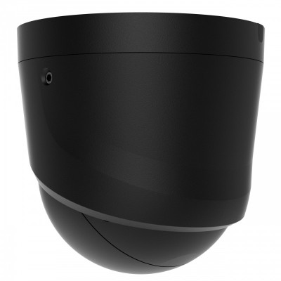 IP-Камера дротова Ajax TurretCam HL black, 5мп, 4мм, гібридне підсвічування IR 50м, білий Led 50м, Poe, True WDR, IP 65, ІЧ 50м, аудіо, 75° до 85°, купольна, чорна