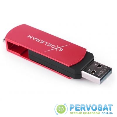 USB флеш накопитель eXceleram 16GB P2 Series Red/Black USB 2.0 (EXP2U2REB16)