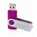 USB флеш накопитель eXceleram 8GB P1 Series Silver/Purple USB 2.0 (EXP1U2SIPU08)