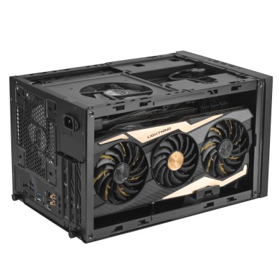 Корпус SilverStone SUGO SG14B,Mini-ITX/DTX, USB3.0x2, USB2.0x1, без БЖ,чорний