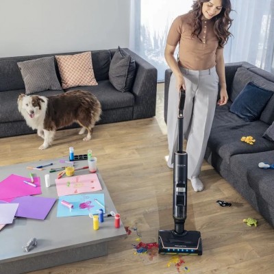 Пилосос Rowenta безпровідний миючий X-Clean 7, 250Вт, конт пил -0.5л, конт для води-0.65л, автон. робота до 50хв, вага-4.2кг, НЕРА, чорний Пилосос Rowenta безпровідний миючий X-Clean 7, 250Вт, конт пил -0.5л, конт для води-0.65л, автон. робота до 50хв, вага-4.2кг, НЕРА, чорний