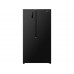 Холодильник SBS Gorenje, 179х62х92см, 2 двері, 345(186)л, А+, NF+, Інв., Зона св-ті, Зовн. Диспл, чорний