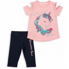 Набір дитячого одягу Breeze з єдинорогом (12089-98G-peach) Набір дитячого одягу Breeze з єдинорогом (12089-98G-peach)