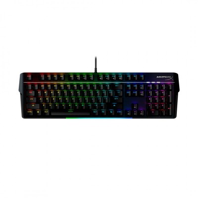 Клавіатура механічна HyperX Alloy MKW100 104key, TTC Red, USB-A, EN/UA, RGB, чорний