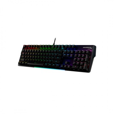 Клавіатура механічна HyperX Alloy MKW100 104key, TTC Red, USB-A, EN/UA, RGB, чорний