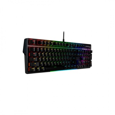 Клавіатура механічна HyperX Alloy MKW100 104key, TTC Red, USB-A, EN/UA, RGB, чорний