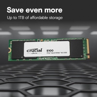Накопичувач SSD Crucial M.2 480GB PCIe 4.0 E100 Накопичувач SSD Crucial M.2 480GB PCIe 4.0 E100