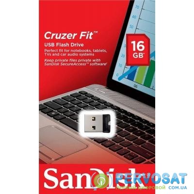USB флеш накопитель SANDISK 16GB Cruzer Fit USB 2.0 (SDCZ33-016G-G35)
