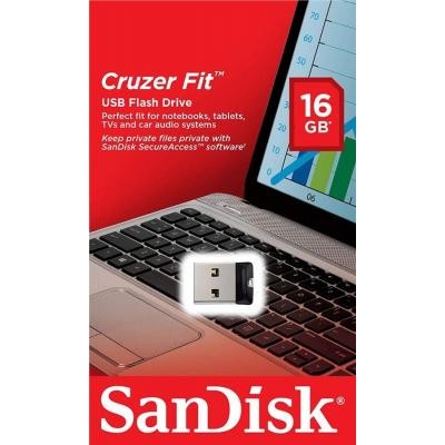 USB флеш накопичувач SANDISK 16GB Cruzer Fit USB 2.0 (SDCZ33-016G-G35)