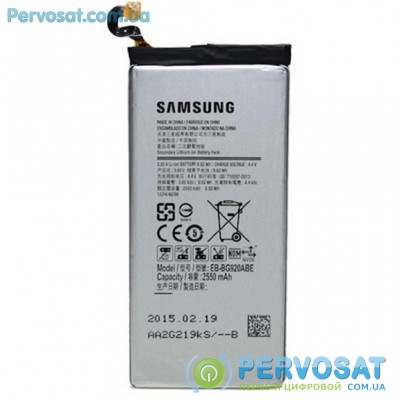 Аккумуляторная батарея для телефона Samsung for G920 (S6) (BE-BG925ABE / BE-BG920ABE / 37281)