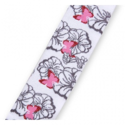 Колготки BNM з сірими квіточками на білому фоні (M0C0301-0979-3G-gray white)