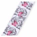 Колготки BNM з сірими квіточками на білому фоні (M0C0301-0979-3G-gray white)