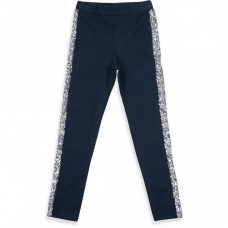 Лосини Breeze с лампасами из пайеток (11529-140G-blue) Лосини Breeze с лампасами из пайеток (11529-140G-blue)