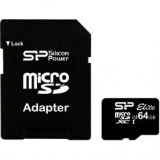 Карта пам'яті Silicon Power 64GB microSDXC Class 10 UHS-ISDR (SP064GBSTXBU1V10SP) Карта пам'яті Silicon Power 64GB microSDXC Class 10 UHS-ISDR (SP064GBSTXBU1V10SP)
