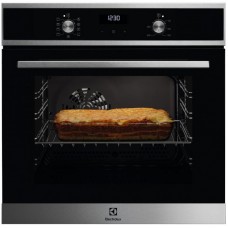 Духова шафа Electrolux електрична, 57л, A, дисплей, конвекція, телескопічні напрямні, чорний + нерж