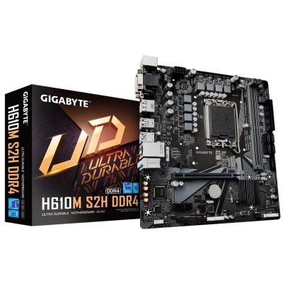 Материнська плата GIGABYTE H610M S2H DDR4 s1700 H610 2xDDR4 M.2 HDMI D-Sub DVI DP mATX