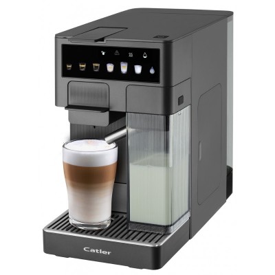Кавоварка Catler капсульна Renzo 1.6л, капсули, мелена кава, сенсорне керування, автоматичний капучинатор, сірий