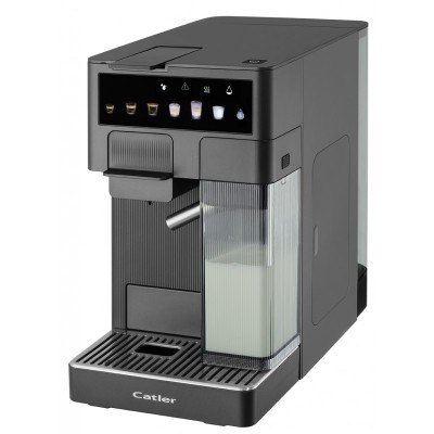 Кавоварка Catler капсульна Renzo 1.6л, капсули, мелена кава, сенсорне керування, автоматичний капучинатор, сірий Кавоварка Catler капсульна Renzo 1.6л, капсули, мелена кава, сенсорне керування, автоматичний капучинатор, сірий