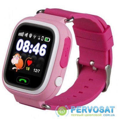 Смарт-часы GoGPS K04 Pink Детские GPS часы-телефон (K04PK)
