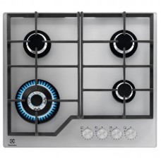 Варильна поверхня Electrolux газова на склі, 60см, чавун, сріблястий Варильна поверхня Electrolux газова на склі, 60см, чавун, сріблястий