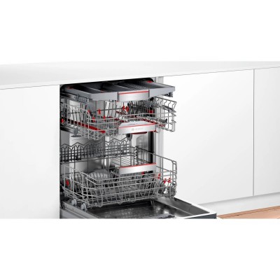 Посудомийна машина Bosch вбудовувана, 14компл., A+++, 60см, дисплей, 3й кошик, білий