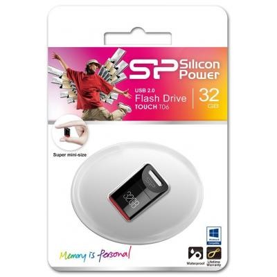 USB флеш накопитель Silicon Power 32GB Touch T06 USB 2.0 (SP032GBUF2T06V1K)