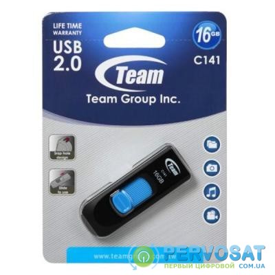 USB флеш накопитель Team 16GB C141 Blue USB 2.0 (TC14116GL01)
