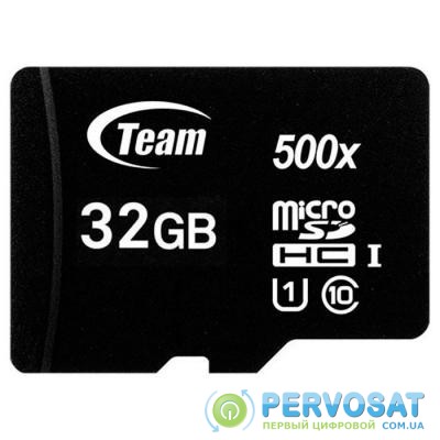 Карта памяти Team 32GB microSD class 10 UHS-I (TUSDH32GCL10U02)