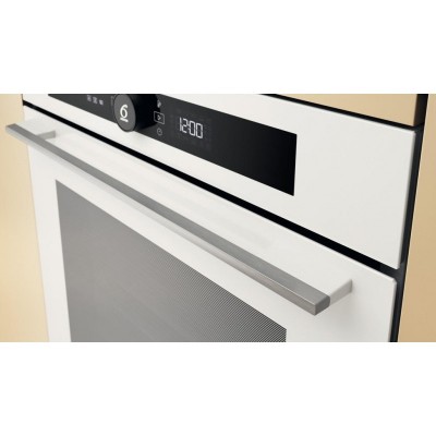 Духова шафа Whirlpool електрична, 73л, A+, дисплей, конвекція, піроліз, телескопічні напрямні, білий