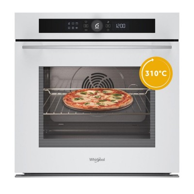 Духова шафа Whirlpool електрична, 73л, A+, дисплей, конвекція, піроліз, телескопічні напрямні, білий