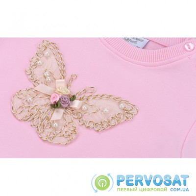 Кофта Breeze с кружевной бабочкой (10086-86G-pink)