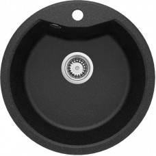 Мийка кухонна Deante Solis, граніт, круг, без крила, 480х480х194мм, чаша - 1, накладна, графіт Мийка кухонна Deante Solis, граніт, круг, без крила, 480х480х194мм, чаша - 1, накладна, графіт