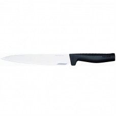 Кухонний ніж для м'яса Fiskars Hard Edge, 21.6см, нержавіюча сталь, пластик, чорний Кухонний ніж для м'яса Fiskars Hard Edge, 21.6см, нержавіюча сталь, пластик, чорний