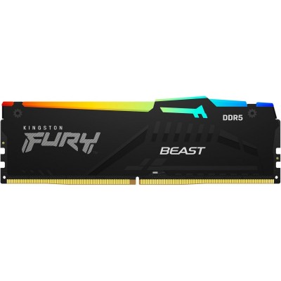 Пам'ять ПК Kingston DDR5 64GB KIT (32GBx2) 6000 FURY Beast RGB
