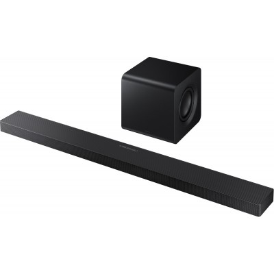 Саундбар Samsung HW-QS700F 345Вт, 3.1.2, BT, HDMI-eARC, Wi-Fi, саб, Dolby Atmos, чорний