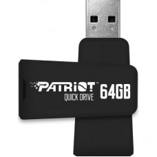 USB флеш накопичувач Patriot 64GB Color Quick Drive Black USB 3.1 (PSF64GQDBK3USB) USB флеш накопичувач Patriot 64GB Color Quick Drive Black USB 3.1 (PSF64GQDBK3USB)