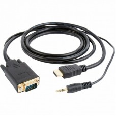 Перехідник HDMI to VGA 3.0m Cablexpert (A-HDMI-VGA-03-10) Перехідник HDMI to VGA 3.0m Cablexpert (A-HDMI-VGA-03-10)